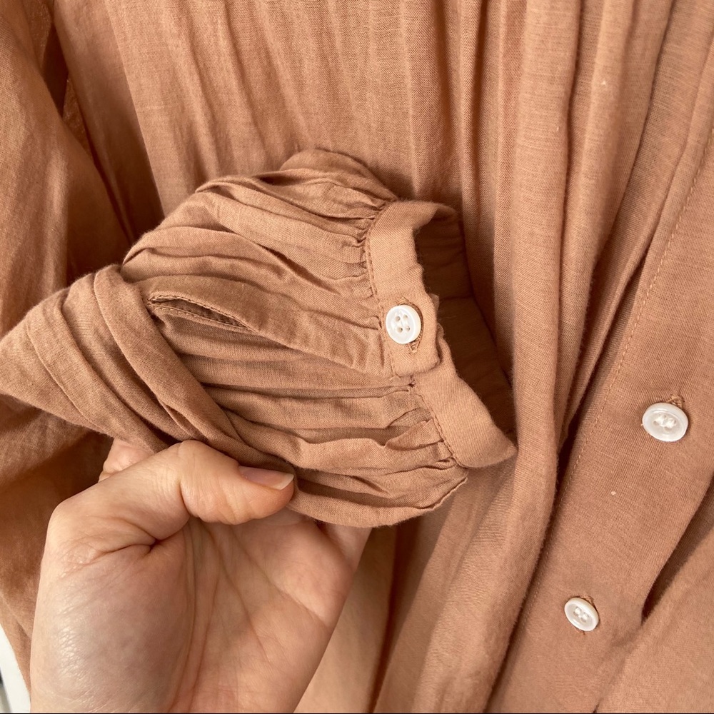 Dôen Jane blouse in toffee xs Doen - Picture 7 of 7
